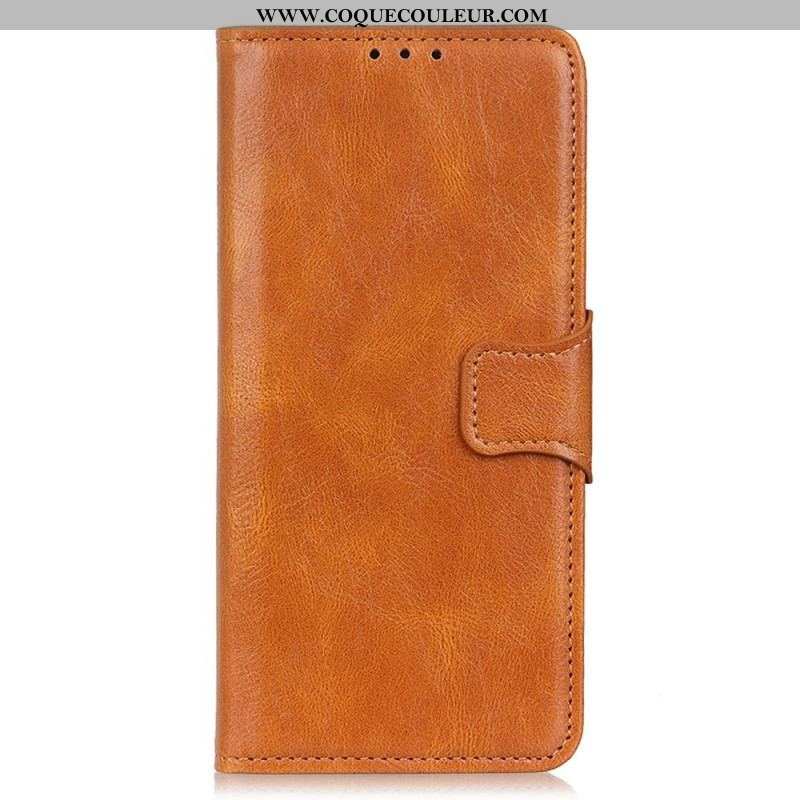 Housse iPhone 14 Pro Max Style Cuir Fermoir Réversible