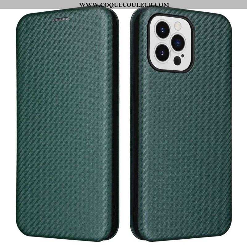 Flip Cover iPhone 14 Pro Max Fibre Carbone