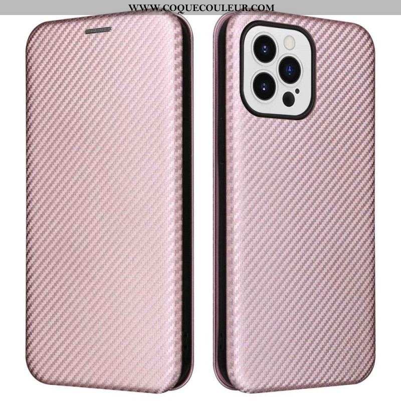 Flip Cover iPhone 14 Pro Max Fibre Carbone