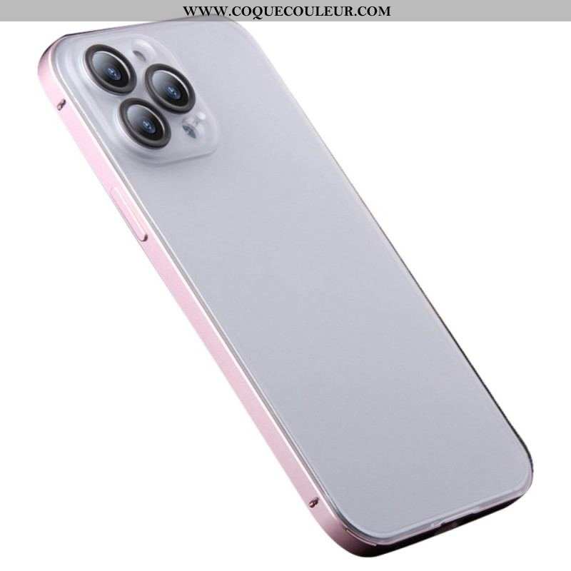 Coque iPhone 14 Pro Givrée Effet Métal