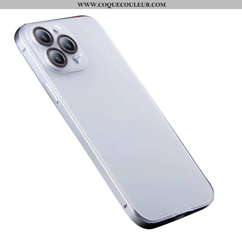 Coque iPhone 14 Pro Givrée Effet Métal