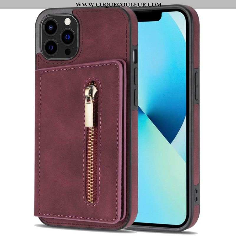 Coque iPhone 14 Pro Portefeuille Support Mains Libres