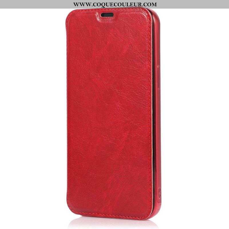 Flip Cover iPhone 14 Pro Simili Cuir Porte-Carte