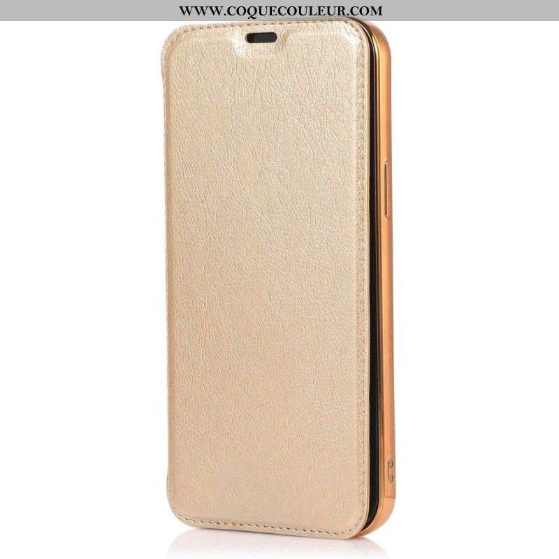 Flip Cover iPhone 14 Pro Simili Cuir Porte-Carte