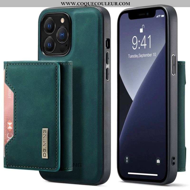 Coque iPhone 14 Pro Porte-Cartes Détachable DG.MING