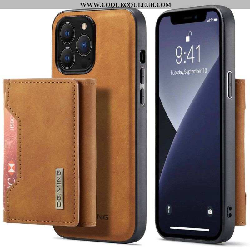 Coque iPhone 14 Pro Porte-Cartes Détachable DG.MING