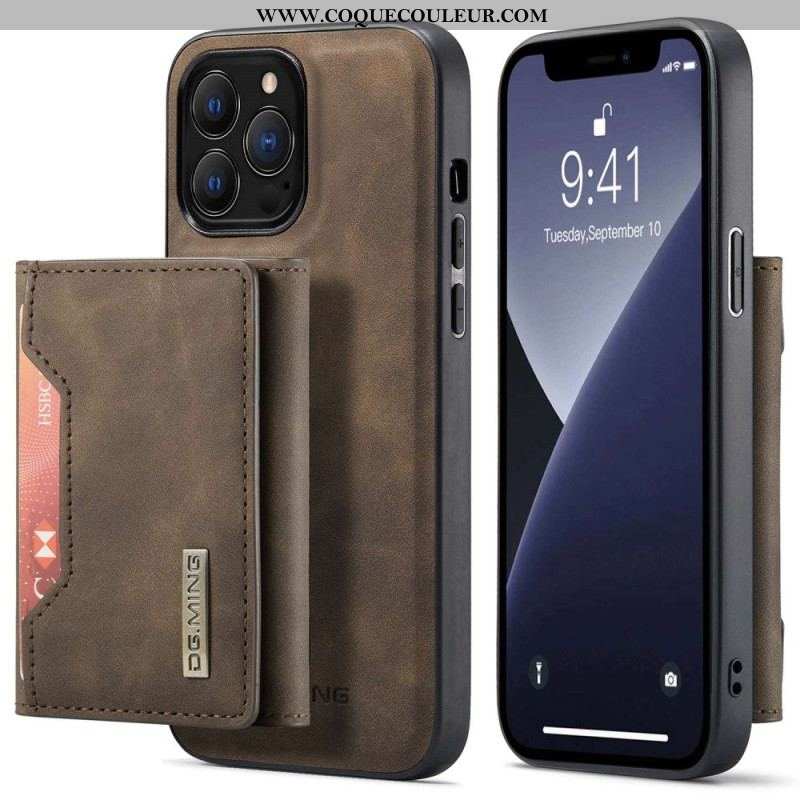 Coque iPhone 14 Pro Porte-Cartes Détachable DG.MING