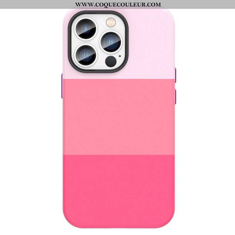 Coque iPhone 14 Pro Bandes Colorées