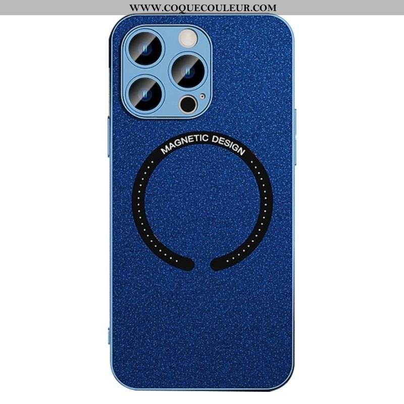 Coque iPhone 14 Pro Simili Cuir Compatible Magsafe