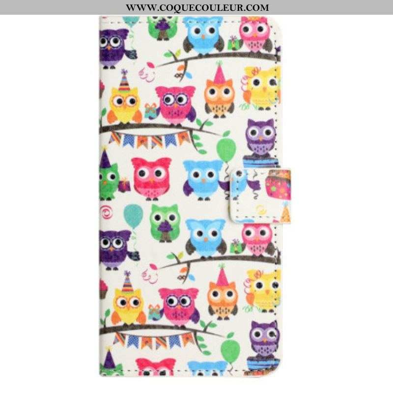 Housse iPhone 14 Pro Gang de Hiboux