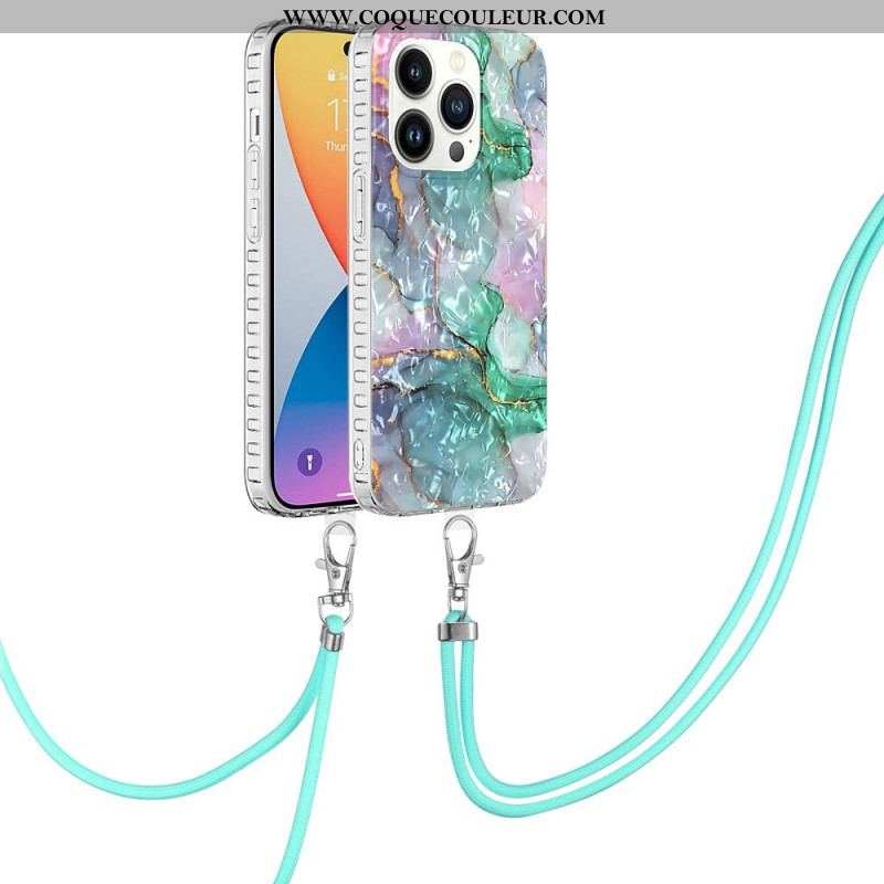 Coque iPhone 14 Pro à Cordon Stylée