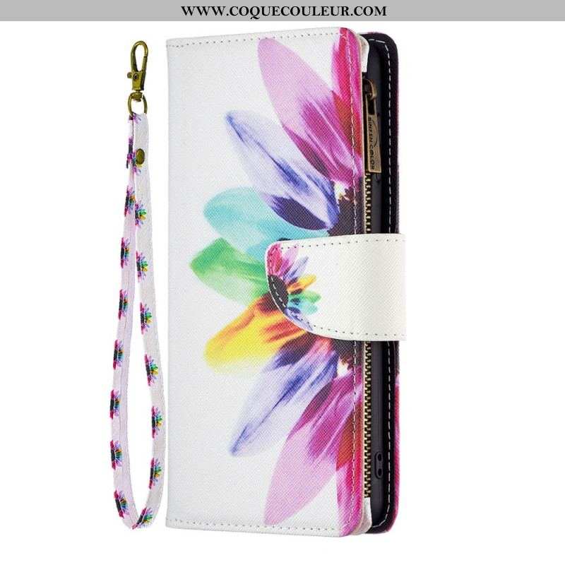 Housse iPhone 14 Pro Portefeuille Fleur