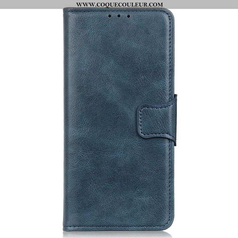 Housse iPhone 14 Pro Style Cuir Fermoir Réversible