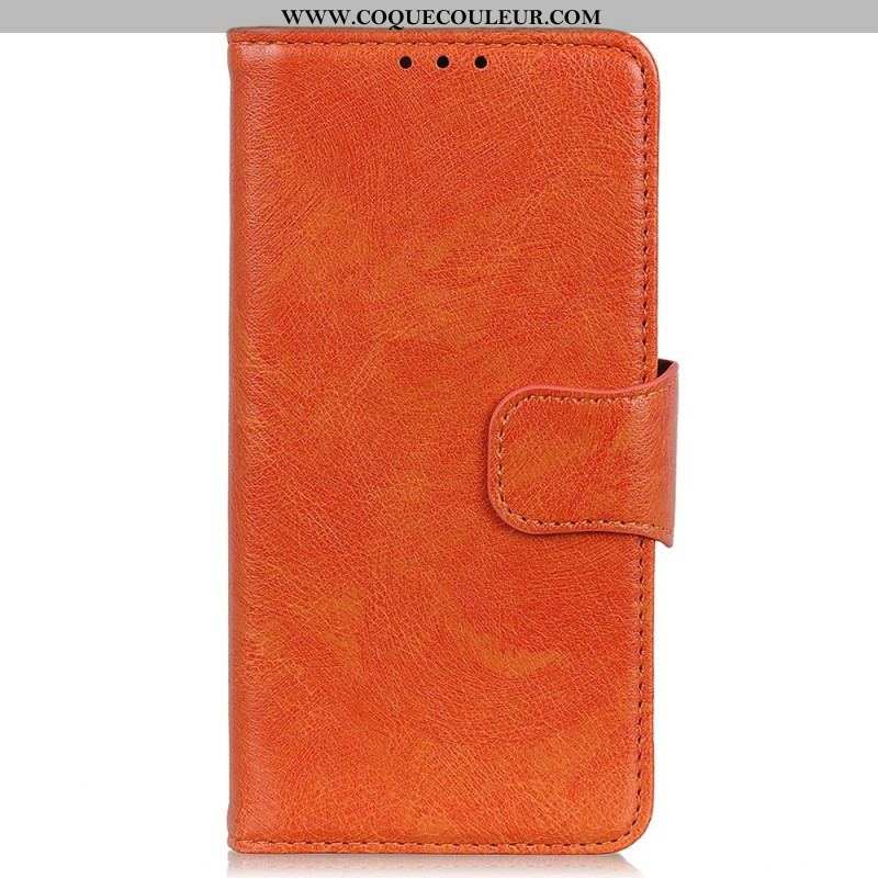 Housse iPhone 14 Pro Cuir Nappa Fendu