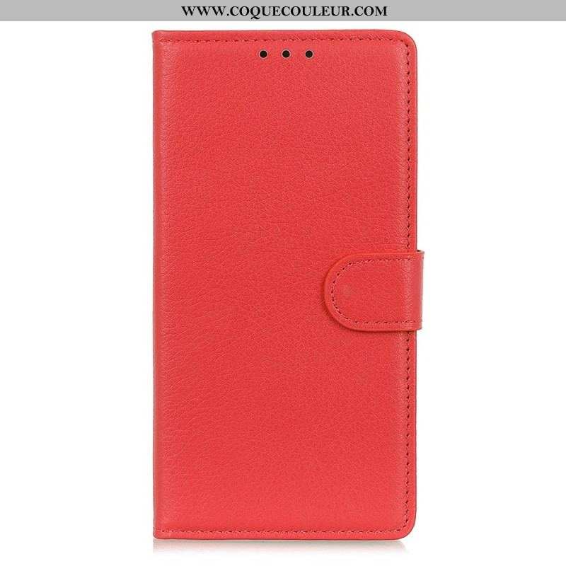 Housse iPhone 14 Traditionnellement Litchi