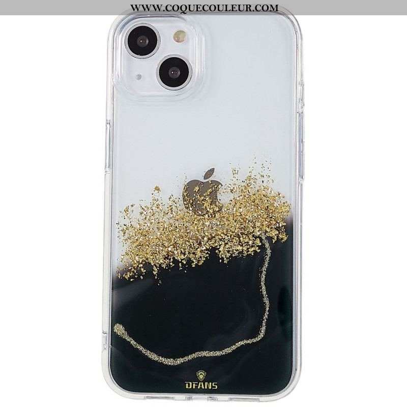 Coque iPhone 14 Paillettes Art