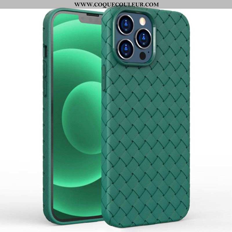 Coque iPhone 14 Tissée