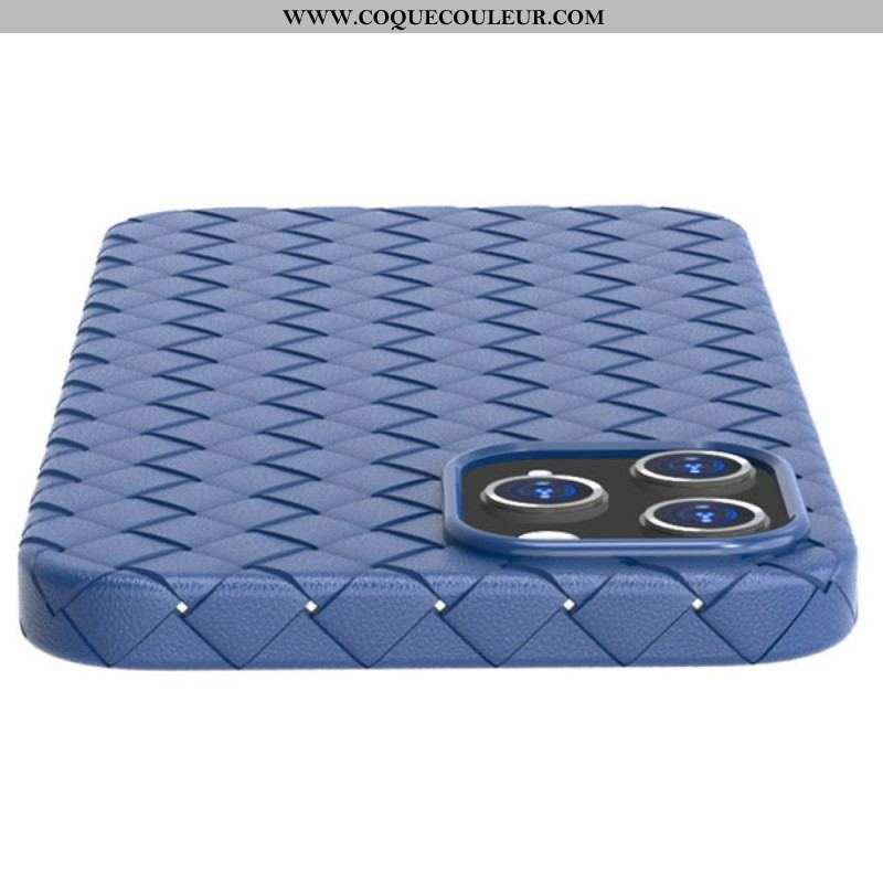 Coque iPhone 14 Tissée