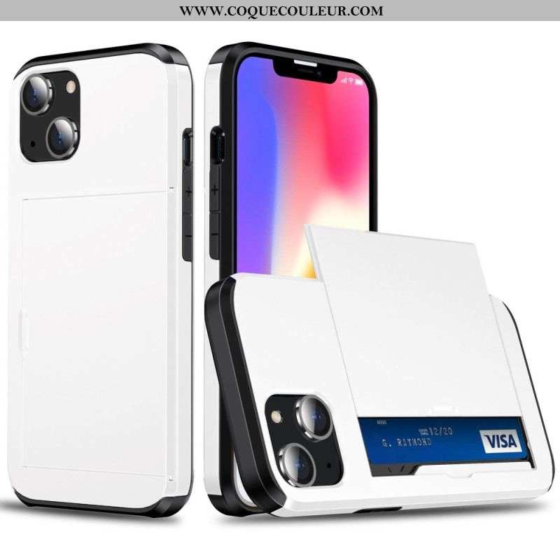 Coque iPhone 14 Deux Porte-Cartes à Glissière