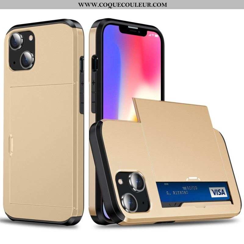 Coque iPhone 14 Deux Porte-Cartes à Glissière