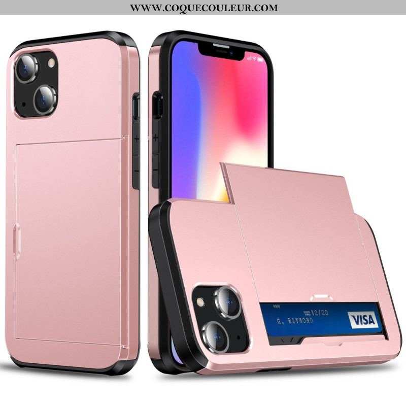 Coque iPhone 14 Deux Porte-Cartes à Glissière