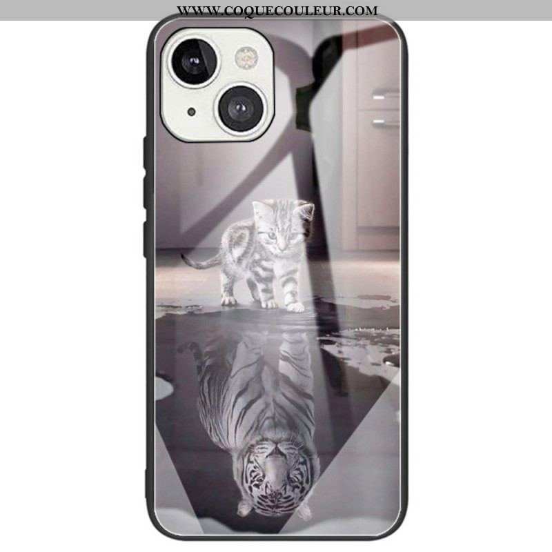 Coque iPhone 14 Verre Trempé Rêve de Chaton