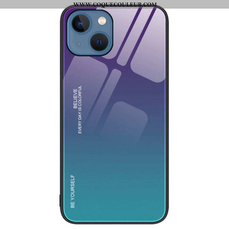 Coque iPhone 14 Verre Trempé Be Yourself