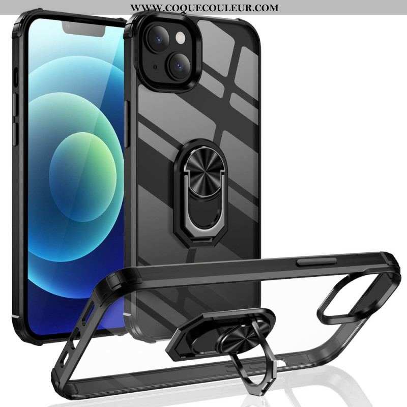 Coque iPhone 14 Transparente avec Anneau-Support