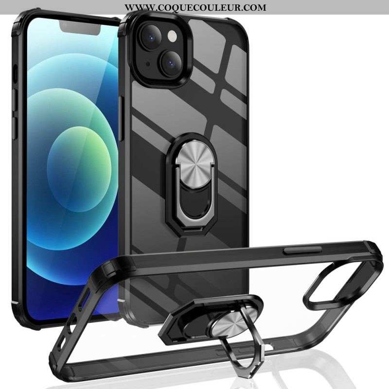 Coque iPhone 14 Transparente avec Anneau-Support