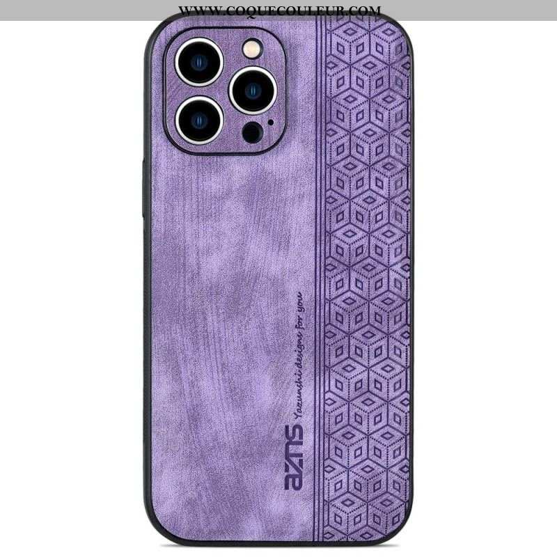 Coque iPhone 14 Effet Cuir AZNS