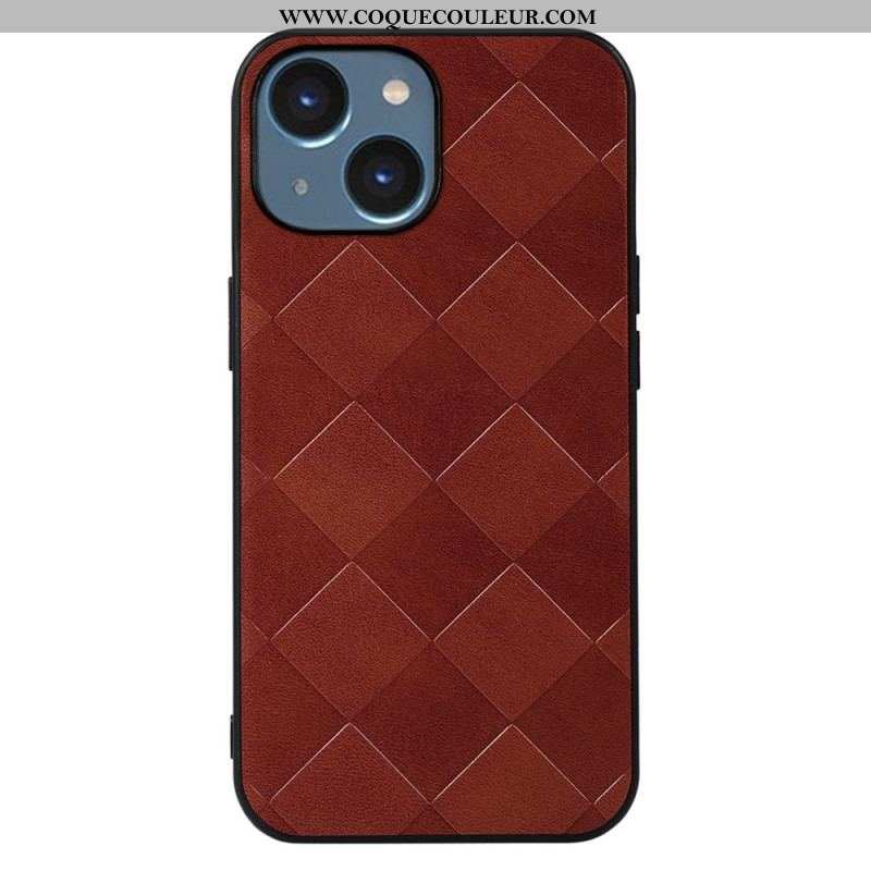 Coque iPhone 14 Texture Tissée