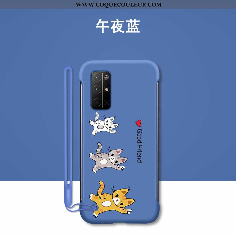 Coque Honor 30s Ultra Étui Difficile, Housse Honor 30s Tendance Chat Bleu