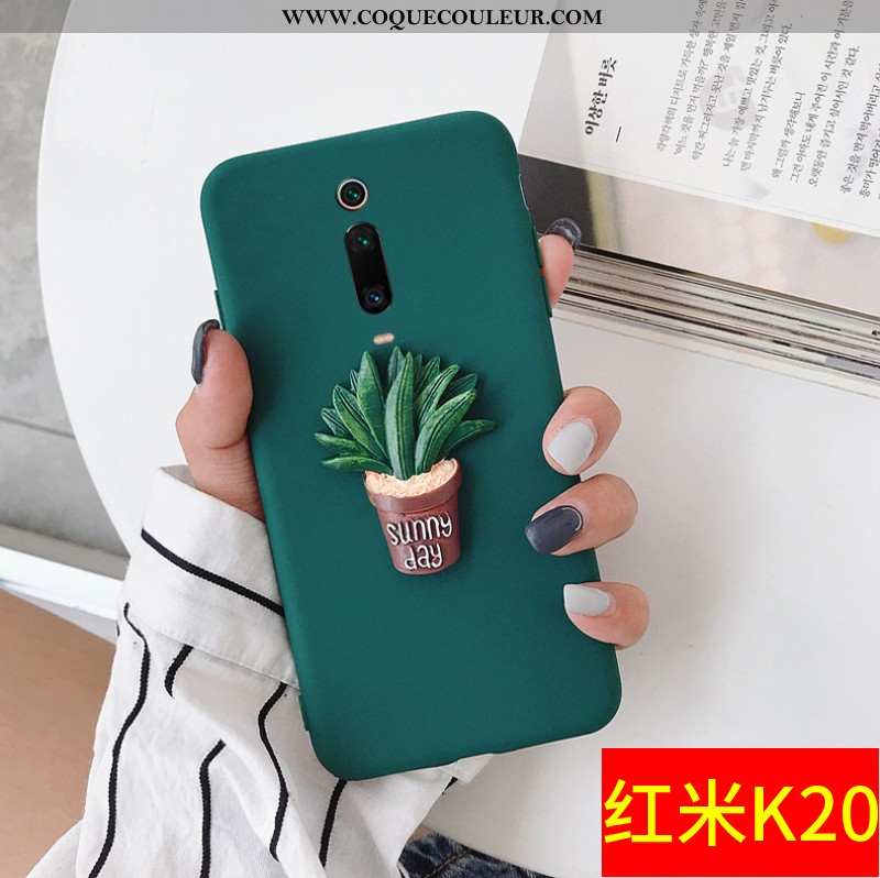 Coque Xiaomi Mi 9t Protection Charmant, Housse Xiaomi Mi 9t Personnalité Incassable Verte