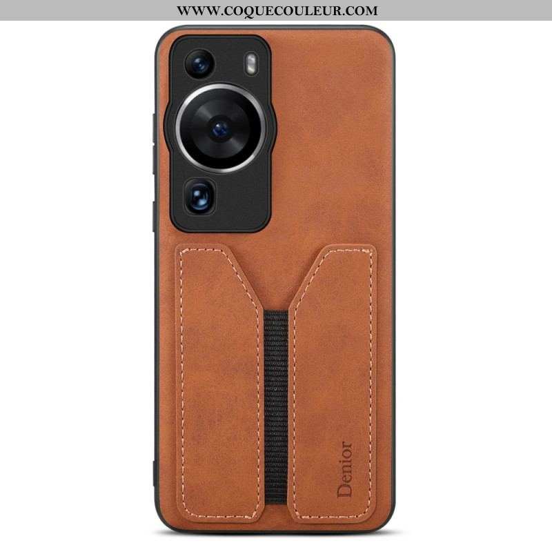 Coque Huawei P60 Pro Porte Cartes Élastique Denior