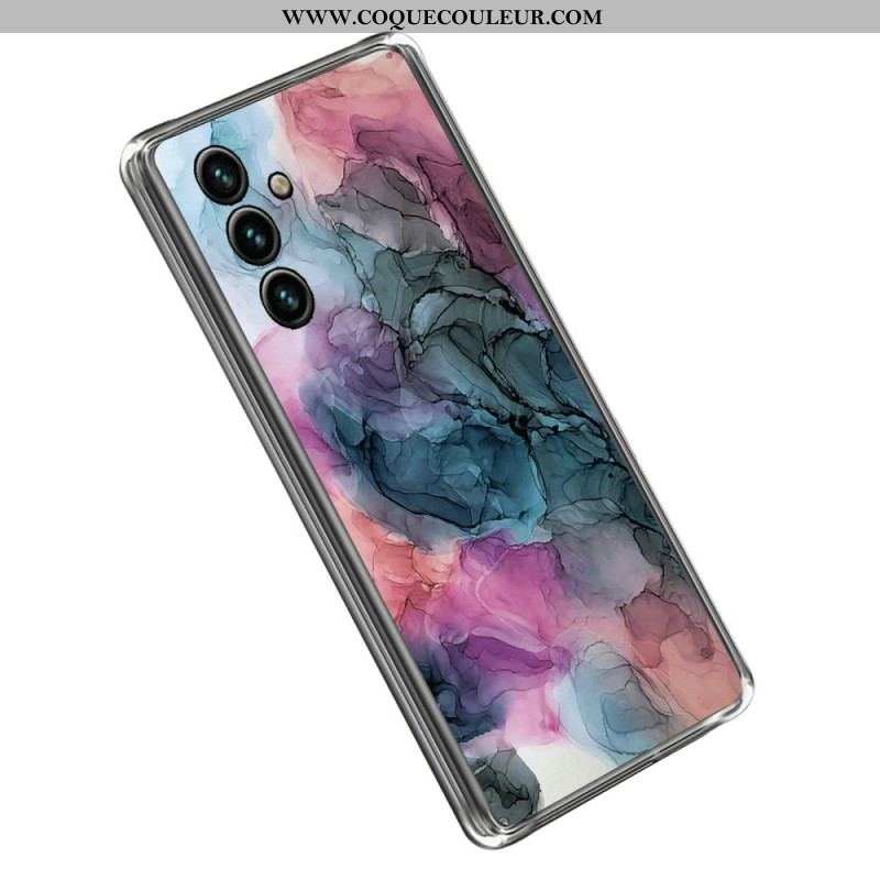 Coque Samsung Galaxy A14 5G / A14 Marbre Aquarelle