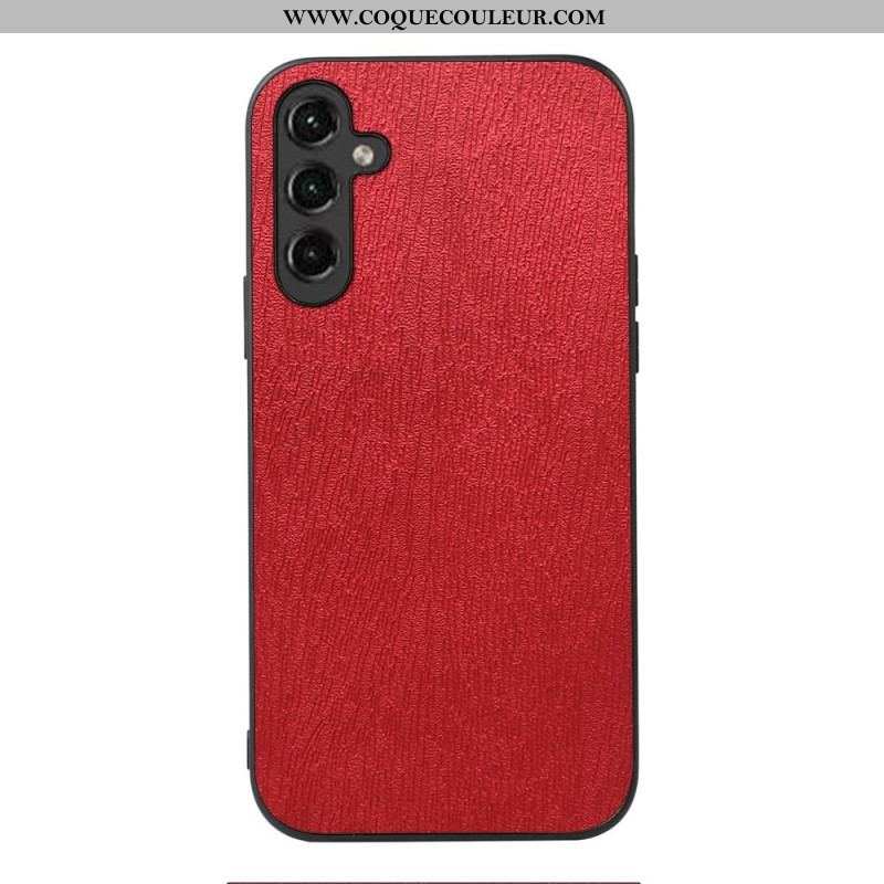 Coque Samsung Galaxy A14 5G / A14 Simili Cuir Effet Bois