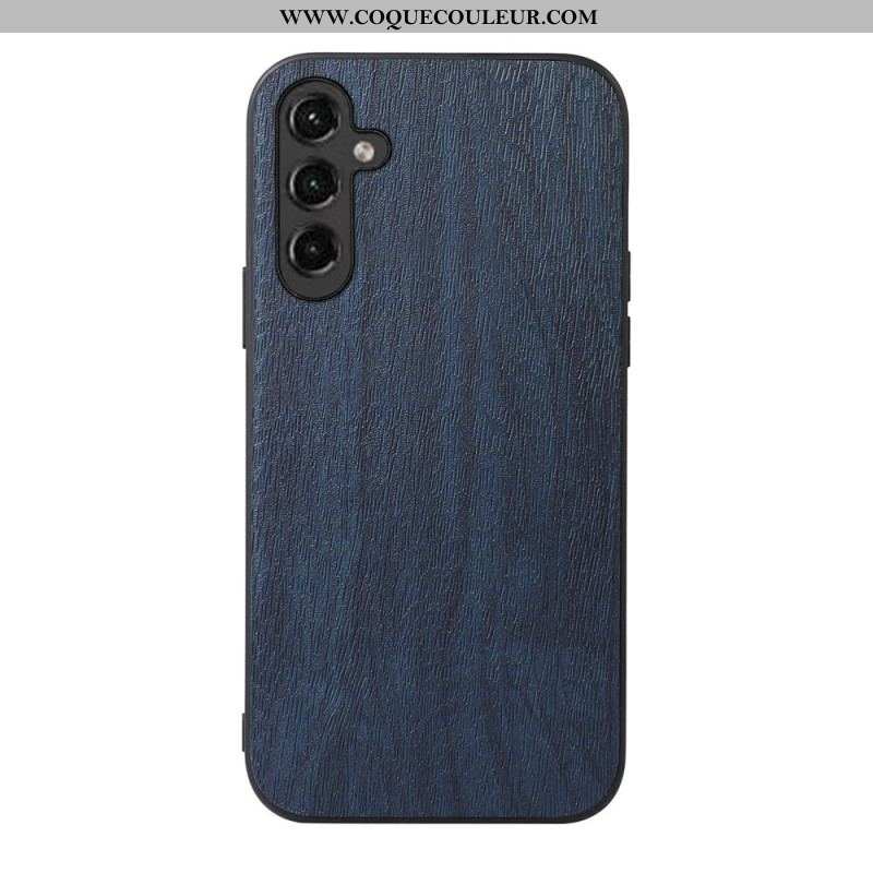 Coque Samsung Galaxy A14 5G / A14 Simili Cuir Effet Bois