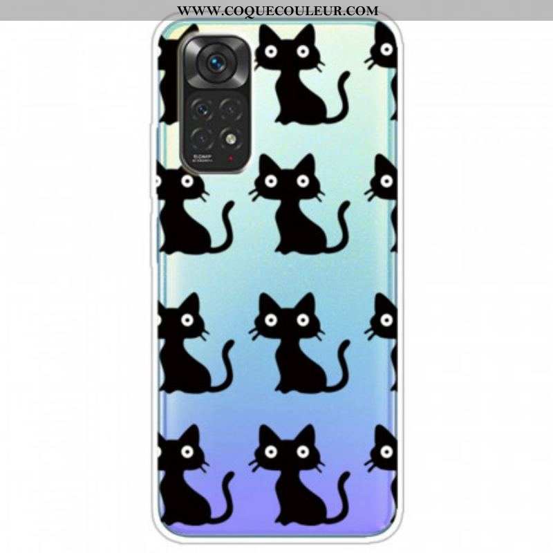 Coque Xiaomi Redmi Note 11 Pro / Note 11 Pro 5G Multiples Chats Noirs