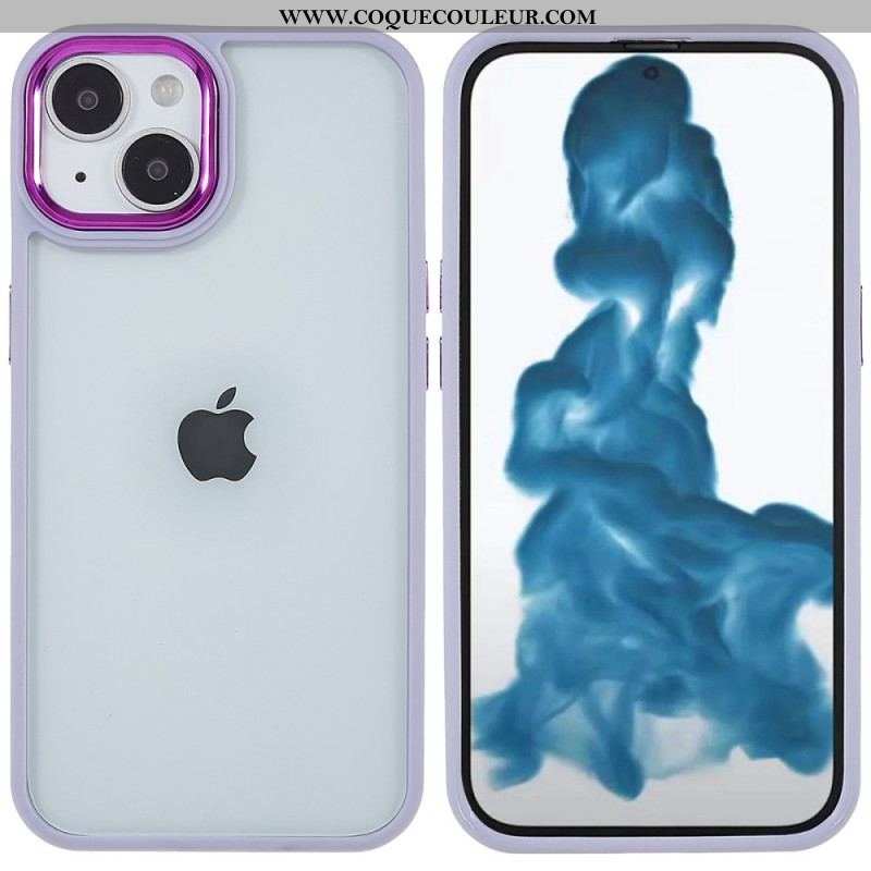 Coque iPhone 14 Plus Acrylique Rebords Silicone