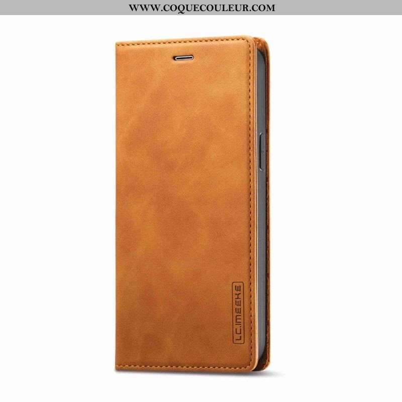 Flip Cover iPhone 14 Plus Simili Cuir Lc.Imeeke