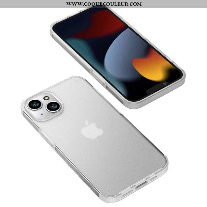 Coque iPhone 14 Plus Translucide Rebords Silicone