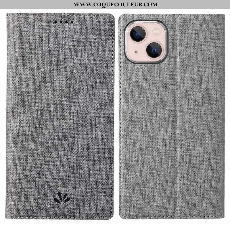 Flip Cover iPhone 14 Plus Texturée VILI DMX