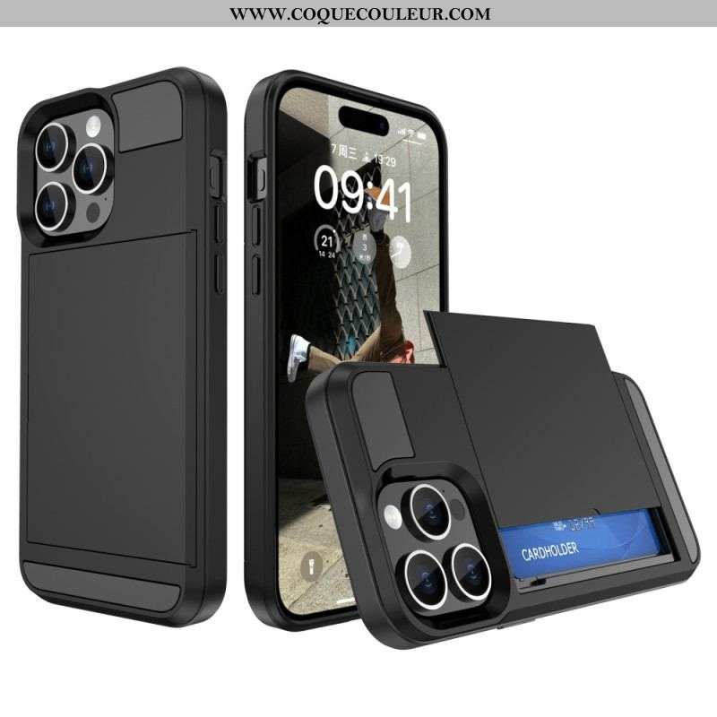 Coque iPhone 15 Plus Porte-Carte à Glissière