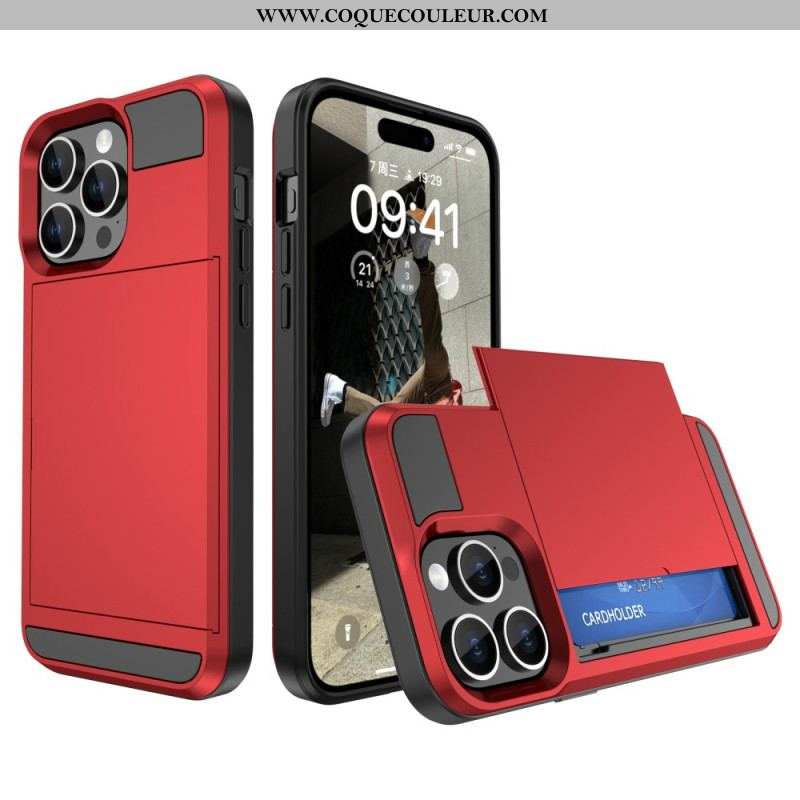 Coque iPhone 15 Plus Porte-Carte à Glissière