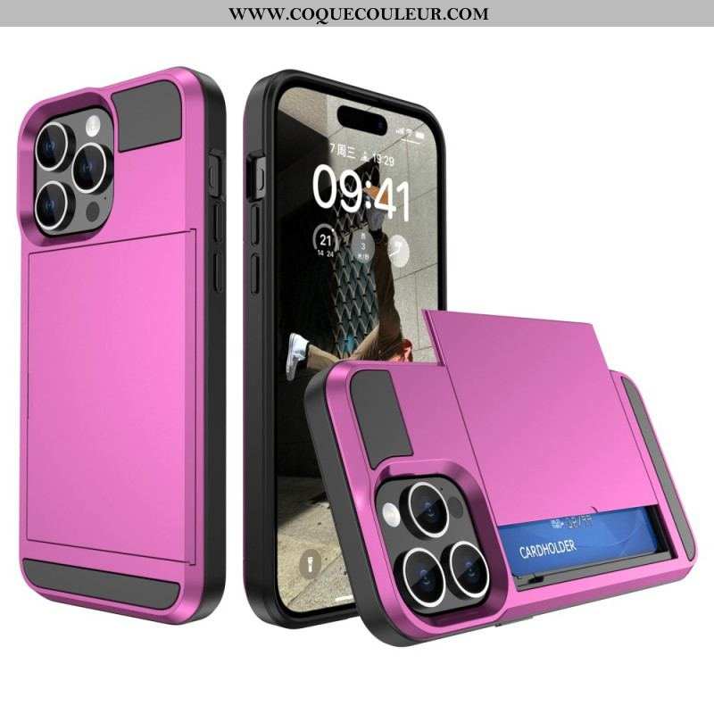 Coque iPhone 15 Plus Porte-Carte à Glissière