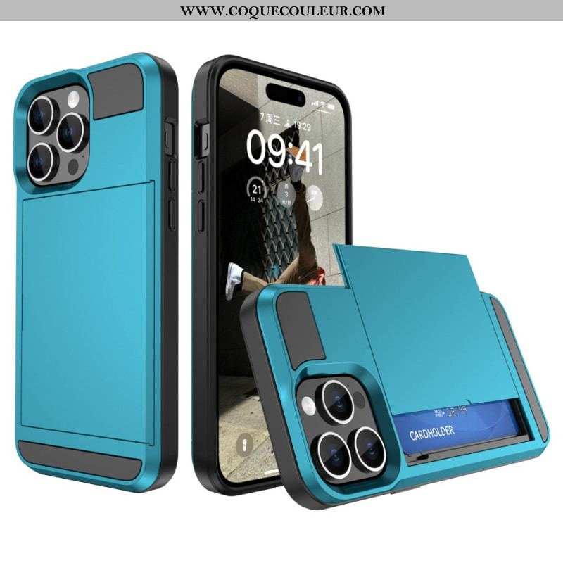 Coque iPhone 15 Plus Porte-Carte à Glissière