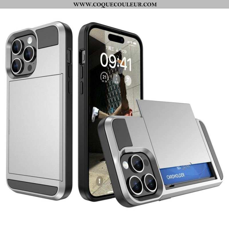 Coque iPhone 15 Plus Porte-Carte à Glissière