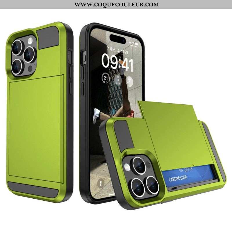 Coque iPhone 15 Plus Porte-Carte à Glissière