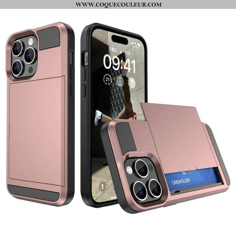 Coque iPhone 15 Plus Porte-Carte à Glissière