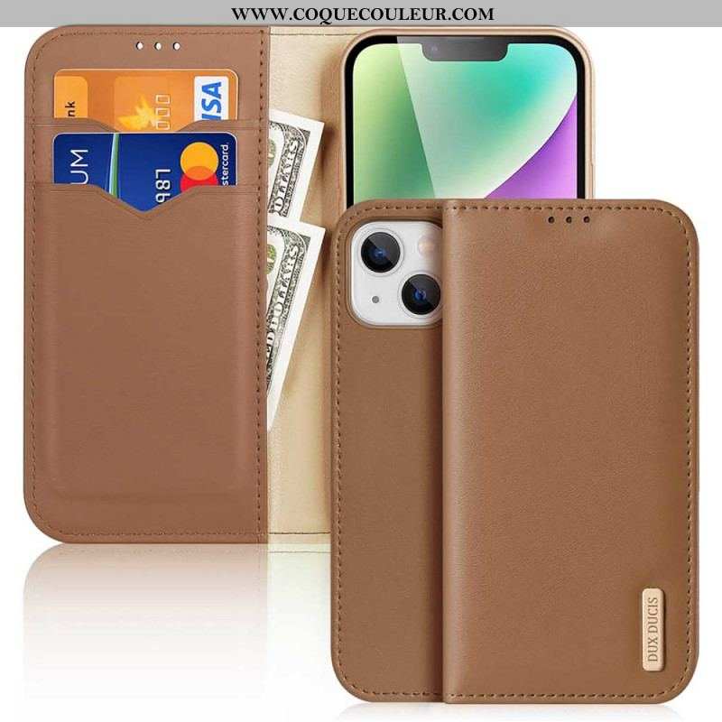 Flip Cover iPhone 15 Plus Hivo Series DUX DUCIS